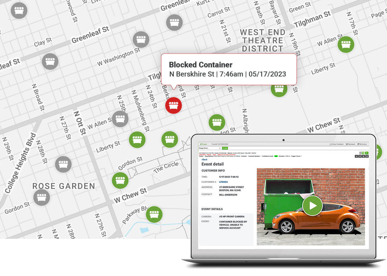 3rd Eye Introduces Positive Service Verification for garbage trucks and waste haulers