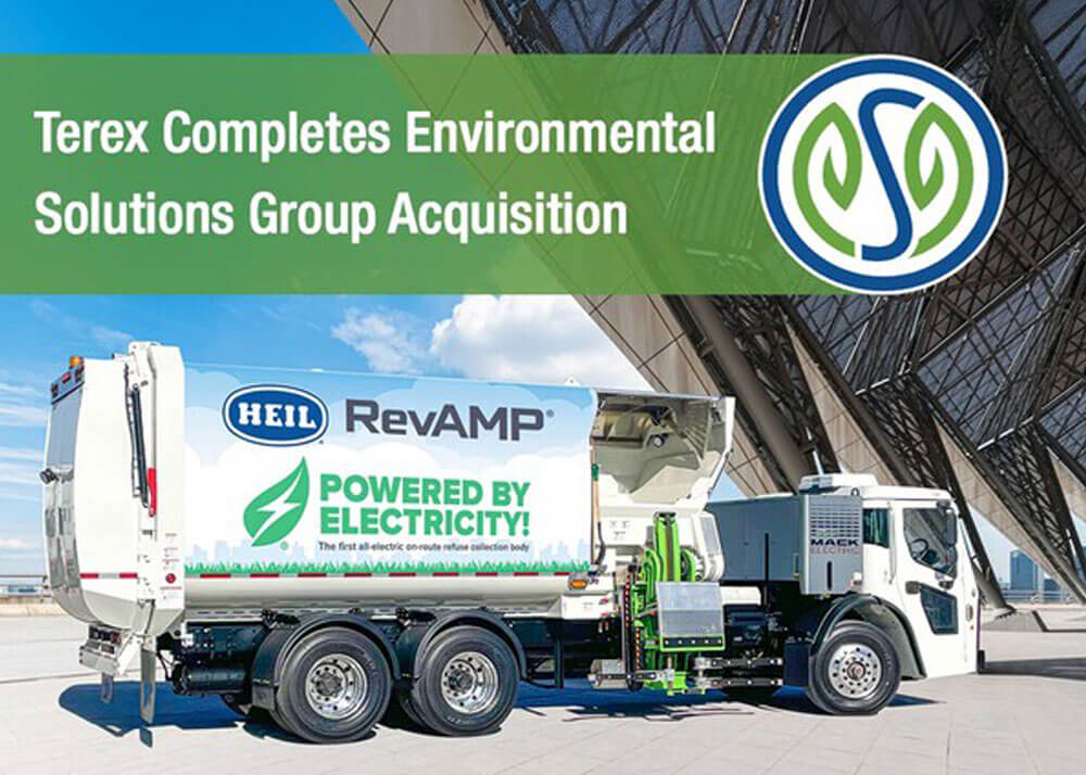 Terex completes acquisition of Environmental Solutions Group